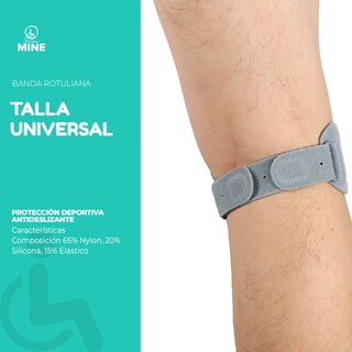 Foto 2 | Foto 2 | Banda Rotuliana Con Silicon Patelar (talla Universal, Gris) | Cinta Rotuliana (verde)