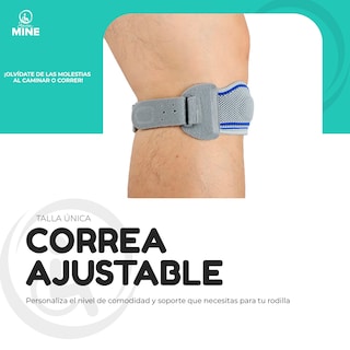 Foto 3 | Foto 3 | Banda Rotuliana Con Silicon Patelar (talla Universal, Gris) | Cinta Rotuliana (verde)