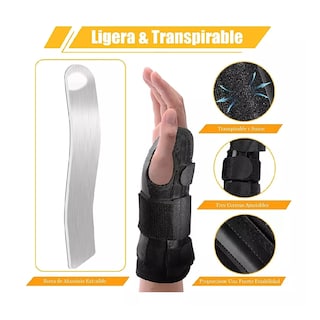 Foto 3 | Foto 3 | Muñequera Ortopédica Ajustable Para Túnel Carpiano Negro