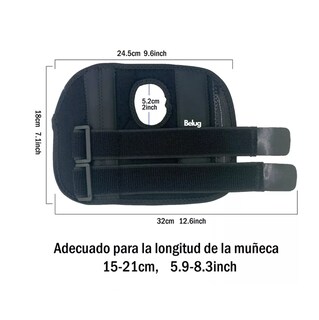 Foto 3 | Foto 3 | Férula Muñeca Cómoda Vendaje Ajustable, Muñequera Ortopédica, Mano Izquierda. Belug Negra