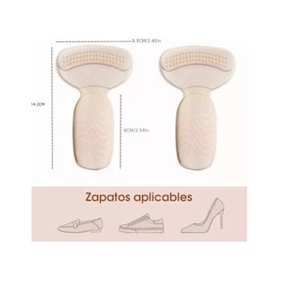 Foto 6 | Foto 6 | Protector Almohadilla De Talón Plantilla Unisex Aumenta Altura Nude