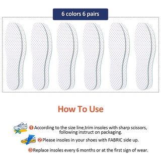 Foto 3 | Foto 3 | Plantillas para Zapatos Geyoga Doble Capa Látex 6 Pares - Venta Internacional