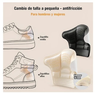Foto 2 | Foto 2 | Almohadilla Para Talón 8 Piezas Lab.g Para Zapatos Color Negro