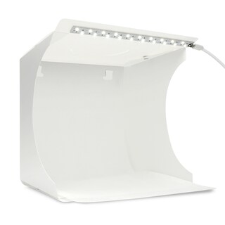 Foto 1 | Foto 1 | Caja de Luz para Fotografía Redlemon 77849 Blanco Semi Profesional Portátil con Leds USB y 6 Fondos de Colores