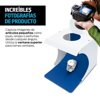 Foto 4 | Foto 4 | Caja de Luz para Fotografía Redlemon 77849 Blanco Semi Profesional Portátil con Leds USB y 6 Fondos de Colores
