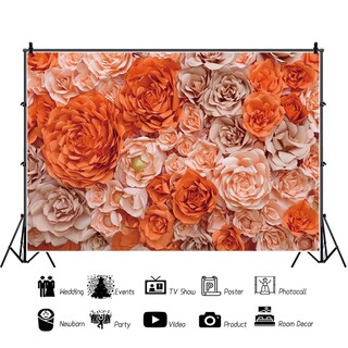 Foto 5 | Foto 5 | Fondo Fotográfico Baocicco Orange Rose Vinilo de 2,2 x 1,5 m - Venta Internacional