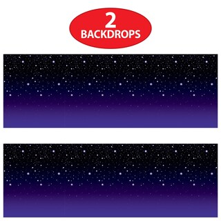 Foto 4 | Foto 4 | Fondos Fotográficos Beistle Starry Sky Para Pared, 4 X 9 M, 2 Piezas - Venta Internacional.