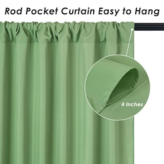 Foto 4 | Foto 4 | Cortinas De Fondo Soardream De Poliéster Verde Salvia, 3 X 3 M - Venta Internacional.