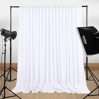 Foto 4 | Foto 4 | Cortinas De Fondo Soardream, Color Blanco, 4 Paneles, 1,5 M X 3 M, Poliéster - Venta Internacional.