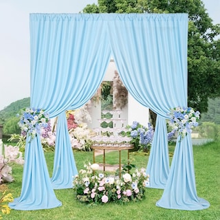 Foto 1 | Foto 1 | Cortinas De Fondo Soardream De Poliéster Azul Bebé De 9 X 3 M - Venta Internacional.