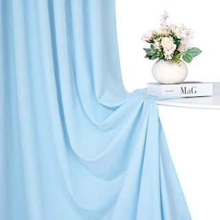 Foto 5 | Foto 5 | Cortinas De Fondo Soardream De Poliéster Azul Bebé De 9 X 3 M - Venta Internacional.