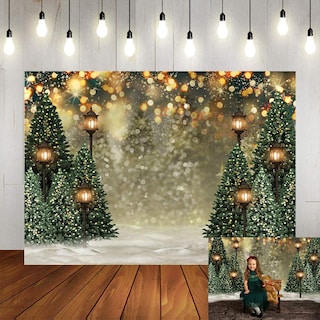 Foto 1 | Foto 1 | Telón De Fondo Fotográfico Mocsicka Winter Christmas 210x150 Cm - Venta Internacional.