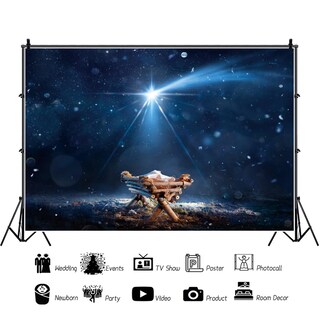 Foto 4 | Foto 4 | Telón De Fondo Fotográfico Dorcev El Nacimiento De Cristo 1,5 X 1 M Vin - Venta Internacional.