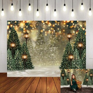 Foto 1 | Foto 1 | Telón De Fondo Fotográfico Mocsicka Winter Forest Christmas 240x18 - Venta Internacional.