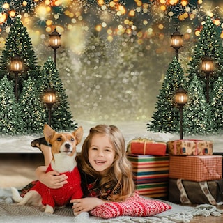 Foto 3 | Foto 3 | Telón De Fondo Fotográfico Mocsicka Winter Forest Christmas 240x18 - Venta Internacional.