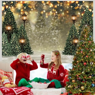 Foto 4 | Foto 4 | Telón De Fondo Fotográfico Mocsicka Winter Forest Christmas 240x18 - Venta Internacional.
