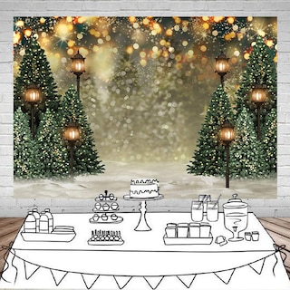 Foto 5 | Foto 5 | Telón De Fondo Fotográfico Mocsicka Winter Forest Christmas 240x18 - Venta Internacional.