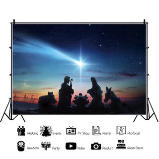 Foto 5 | Foto 5 | Vinilo Fotográfico M Dorcev el Nacimiento de Cristo 3x2,5 - Venta Internacional