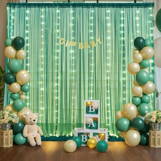 Foto 4 | Foto 4 | Cortinas De Telón De Fondo Suppromo Hunter De Tul Verde, 3 X 2,4 M, Con Luces - Venta Internacional.