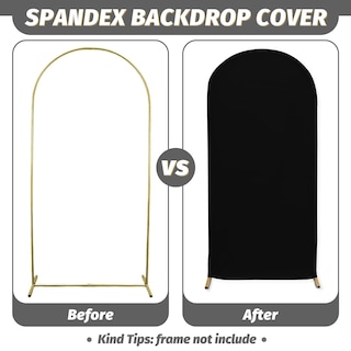 Foto 3 | Foto 3 | Funda De Arco Modfuns Chiara De Spandex Negro De 2,1 X 2,2 M Para Boda - Venta Internacional.