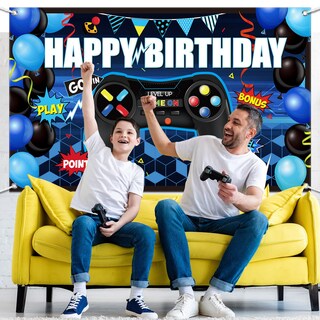 Foto 6 | Foto 6 | Videojuego Party Backdrop Bulu Happy Birthday Blue - Venta Internacional.