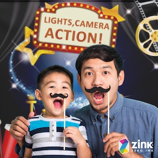 Foto 5 | Foto 5 | Paquete De Fotomatón Zink Hollywood Con Telón De Fondo De 1,4 X 1,8 M - Venta Internacional.