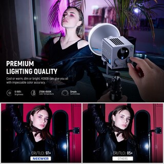 Foto 3 | Foto 3 | Lámpara De Vídeo Neewer Hs60b Mini Led Cob Portátil Bicolor De 60 W - Venta Internacional.