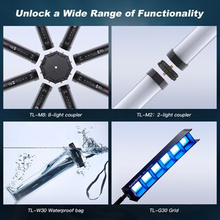 Foto 5 | Foto 5 | Luces Tubulares Godox Tl 30 Rgb 8w 2700-6500k Lux 740 Cri 97 - Venta Internacional.