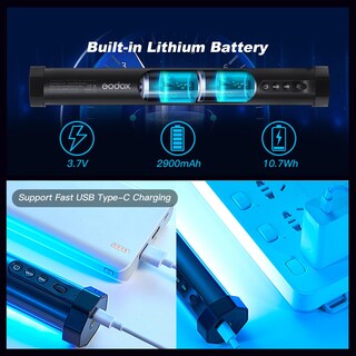 Foto 6 | Foto 6 | Luces Tubulares Godox Tl 30 Rgb 8w 2700-6500k Lux 740 Cri 97 - Venta Internacional.