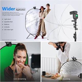 Foto 6 | Foto 6 | Soporte De Pinza Y Adaptador Cold Shoe Para Estudio Fotográfico Neewer - Venta Internacional.