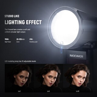 Foto 2 | Foto 2 | Cabezal Redondo Flash Speedlite Neewer Z1-c Ttl Para Canon - Venta Internacional.