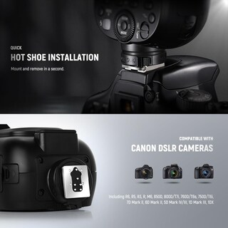 Foto 7 | Foto 7 | Cabezal Redondo Flash Speedlite Neewer Z1-c Ttl Para Canon - Venta Internacional.