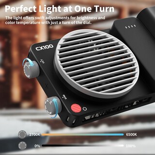 Foto 7 | Foto 7 | Luz De Vídeo Led Zhiyun Cinepeer Cx100 De 100 W Con Batería De 4500 Mah - Venta Internacional.