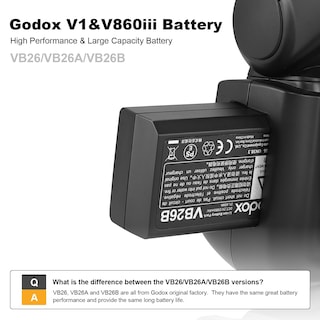 Foto 2 | Foto 2 | Paquete De Baterías Godox Vb26b 7.2v/2980mah/21.45wh Para V1, V850iii Y V860iii - Venta Internacional.