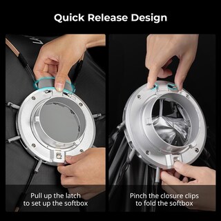 Foto 2 | Foto 2 | Softbox Smallrig La-o90 Octágono De Liberación Rápida Para Montura Bowens - Venta Internacional.