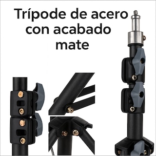 Foto 5 | Foto 5 | Lámpara Led Rgb Profesional Ls-188 Recargable 170 Leds 15w Trípode Reforzado 2.1m Cabezal Giratorio