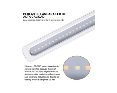 Foto 4 | Foto 4 | Lámpara Led de Escritorio Frutivegie color Blanco Recargable USB 4000mah