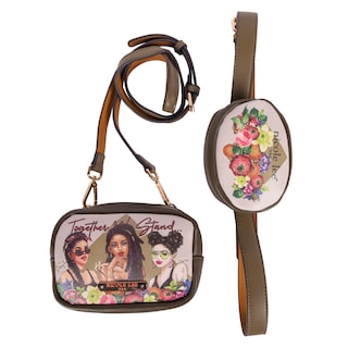 Foto 5 | Foto 5 | Cangurera Nicole Lee Double Pouch Fanny con Monedero Together We Stand
