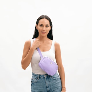 Foto 7 | Foto 7 | Cangurera Bolsa Crossbody Y Bandolera Tipo Riñonera para Mujer Luckyly Mina Lila