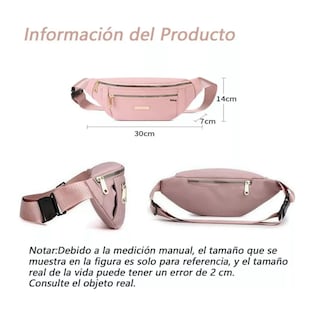 Foto 2 | Foto 2 | Riñonera Multiusos Impermeable De Gran Capacidad Para Mujer Belug,  Rosa