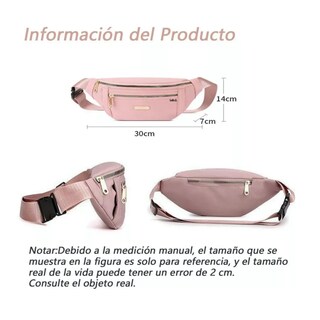 Foto 2 | Foto 2 | Riñonera Multiusos Impermeable De Gran Capacidad Para Mujer Lab.g, Rosa