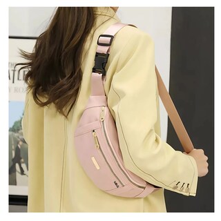 Foto 3 | Foto 3 | Riñonera Multiusos Impermeable De Gran Capacidad Para Mujer Lab.g, Rosa
