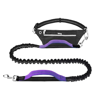 Foto 1 | Foto 1 | Riñonera+correa Para Perro Manos Libres Para Caminar +correr Belug, Negro Morado