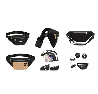 Foto 5 | Foto 5 | 2 Riñonera Belug Deportiva Impermeable Negro Rosa