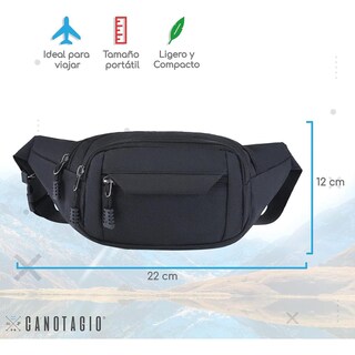 Foto 3 | Foto 3 | Canotagio Cangurera Deportiva Impermeable Negro