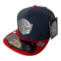 Gorra Marvel Falcon And The Winter Soldier color Azul Marino con Rojo Placa Metalica Mate 57 Cm