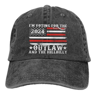 Foto 1 | Foto 1 | Sombrero Outlaw Hillbilly 2024 Trump Vance 2024 Retro De Algodón - Venta Internacional.