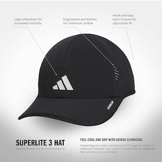 Foto 2 | Foto 2 | Gorra Adidas Superlite Para Mujer, Color Negro/blanco/3.0, Talla Única - Venta Internacional.