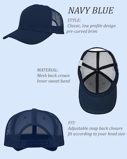 Foto 7 | Foto 7 | Gorra De Béisbol Gelante Tr001 Mesh Trucker, Paquete De 12 Unidades, Azul Marino - Venta Internacional.