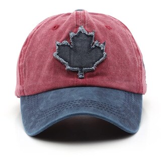 Foto 3 | Foto 3 | Gorra De Béisbol Unisex Con Bordado De Hojas De Arce Lavadas, Verde Y Negro - Venta Internacional.